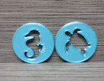 Sea Turtle and Seahorse Large Extruder Disk Set